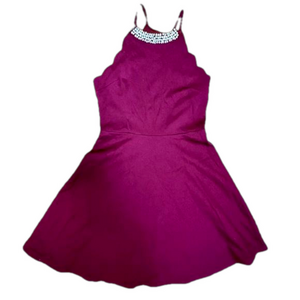 Rags to Wishes embellished high neck fit flare cocktail dress size small